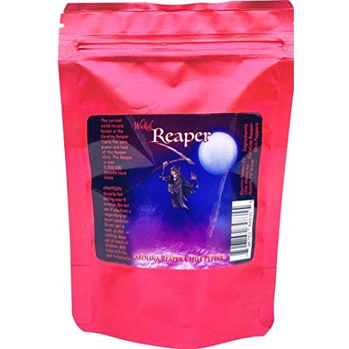 Carolina Reaper Hot Sauce 5 Dried Whole Chili Peppers +2 Free Gi