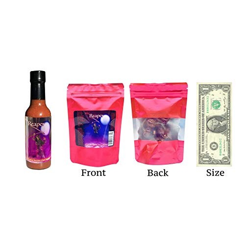 Carolina Reaper Hot Sauce 5 Dried Whole Chili Peppers +2 Free Gi