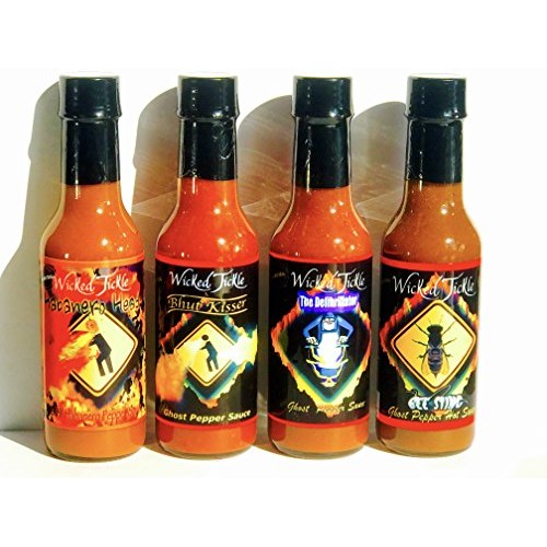 Hot Sauce Gift Set Ghost Pepper Habanero Gift Box 4 Pack +7 Free