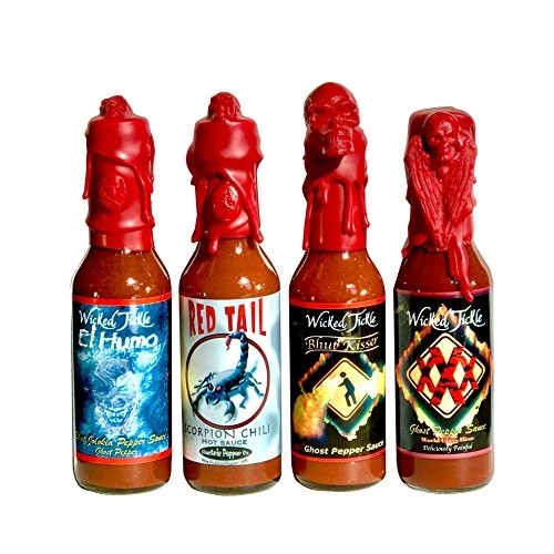 Hot Sauce Gift Set Ghost Pepper Sauce Scorpion Wax Sealed Hottes