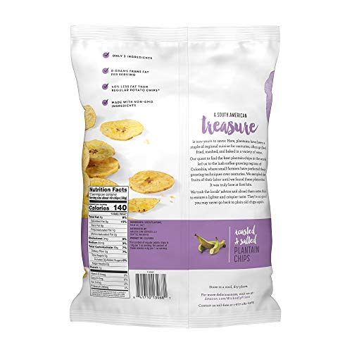 Wickedly Prime Plantain Chips, Roasted & Salted, 12 Ounce Pack ...
