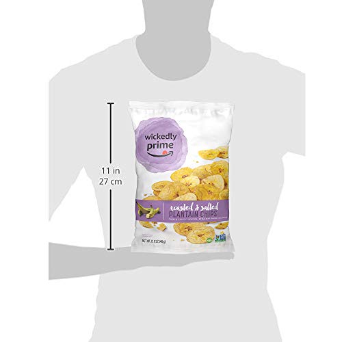 Wickedly Prime Plantain Chips, Roasted & Salted, 12 Ounce Pack ...