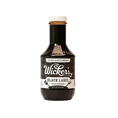 Wickers Sauce Black Label Steak Marinade, 16-Ounce