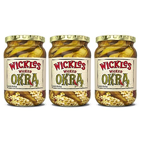 Wickles Wicked Okra, 16 Oz Pack Of 3