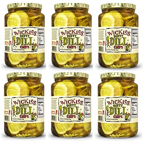 Wickles Dirty Dill Chips, 24 Oz Pack - 6