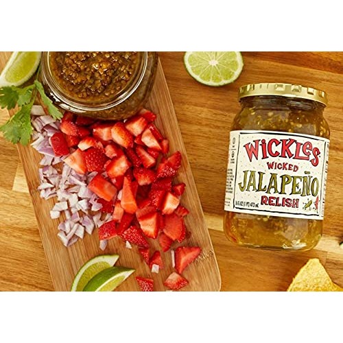 Wickles Wicked Jalapeno Relish, 16 Oz Pack - 10