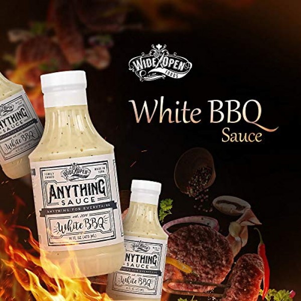 Wide Open Foods White Bbq Sauce - All Around Condiment - All Nat