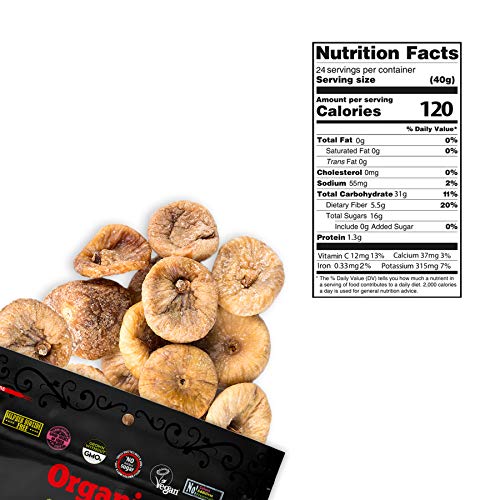 Organic Turkish Figs - Bulk Size - 2.1Lbs 34Oz - Kosher Non-Gm