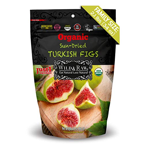 Organic Turkish Figs - Bulk Size - 2.1Lbs 34Oz - Kosher Non-Gm