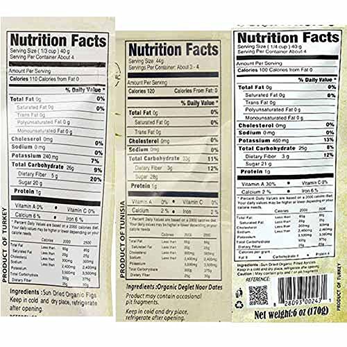 Wild &Amp; Raw Sun Dried Organic Fruit Turkish Figs &Amp; Deglet Noor P