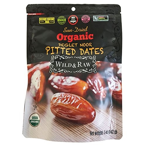 Wild &Amp; Raw Organic Deglet Nour Pitted Dates 5 Oz [142G]