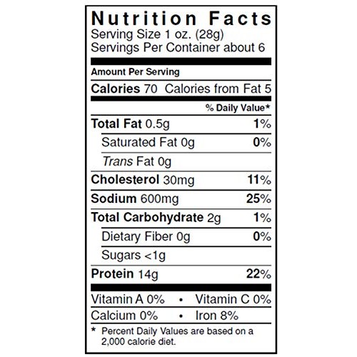 Wild Bills Beef Jerky, Hickory Smoked, 6.5-Ounce