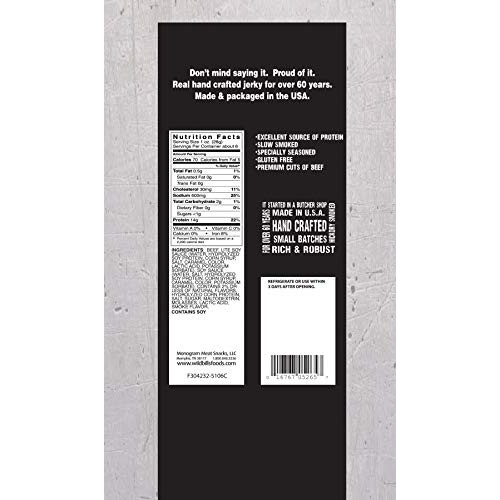 Wild Bills Beef Jerky, Hickory Smoked, 6.5-Ounce