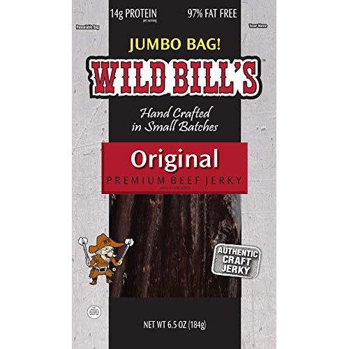 Wild Bills Beef Jerky, Hickory Smoked, 6.5-Ounce