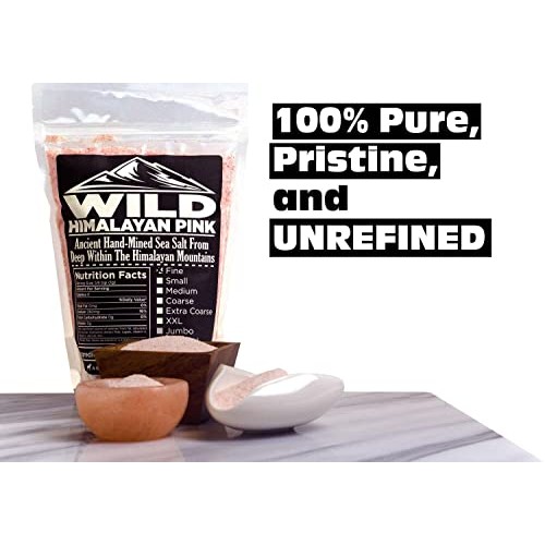 Wild Foods Himalayan Pink Salt - Organic Pure &Amp; Unrefined Real S