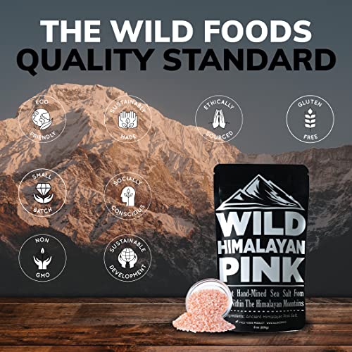Wild Foods Himalayan Pink Salt - Organic Pure &Amp; Unrefined Real S