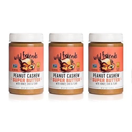 Wild Friends Peanut Cashew Super Butter, 16 Ounce Jars 3 Count