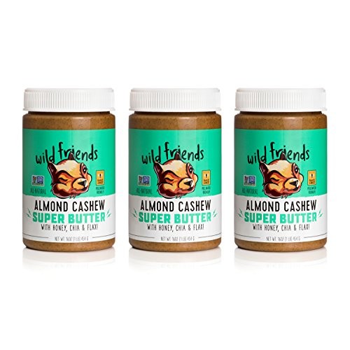 Wild Friends Almond Cashew Super Butter, 16 Ounce Jars 3 Count