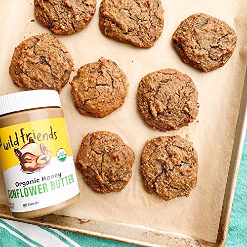 Wild Friends Foods Organic Honey Sunflower Butter, 16oz Jars, Gl...