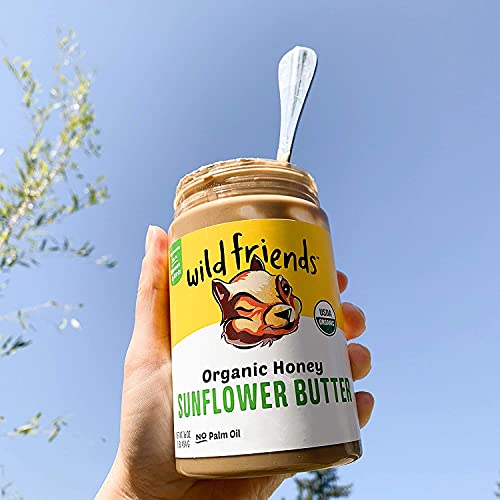 Wild Friends Foods Organic Honey Sunflower Butter, 16oz Jars, Gl...