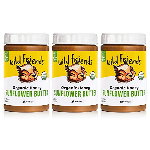 Wild Friends Foods Organic Honey Sunflower Butter, 16oz Jars, Gl...