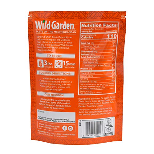 Wild Garden Ready-To-Go Gourmet Turkish Taouk Marinade, 100% All