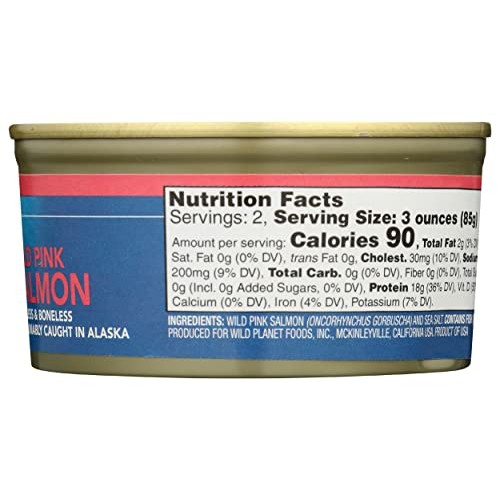 Wild Planet, Wild Alaska Pink Salmon, 6 Ounce