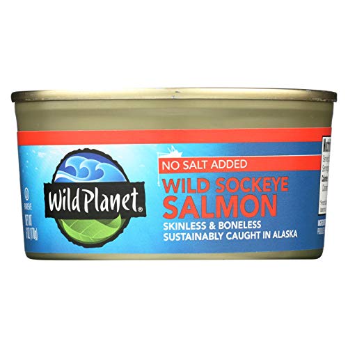 Wild Planet Salmon,Wld Sockeye,Ns 6 Oz Pack Of 12