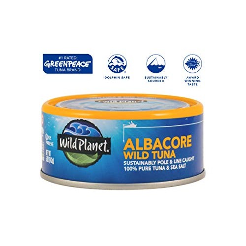Wild Planet Albacore Wild Tuna, 3Rd Party Mercury Tested, 5 Ounc
