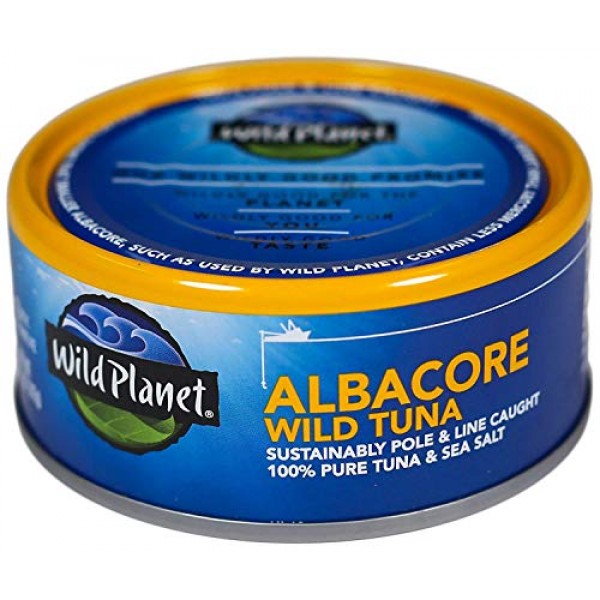 Wild Planet Albacore Wild Tuna, 3rd Party Mercury Tested, 5 Ounc...