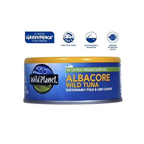 Wild Planet Albacore Wild Tuna In Extra Virgin Olive Oil, Keto A