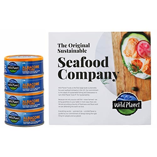 Wild Planet Albacore Wild Tuna, No Salt Added, Wildly Delicious