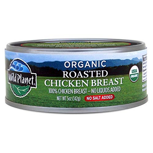 Wild Planet Organic Roasted Chicken Breast, Skinless And Boneles