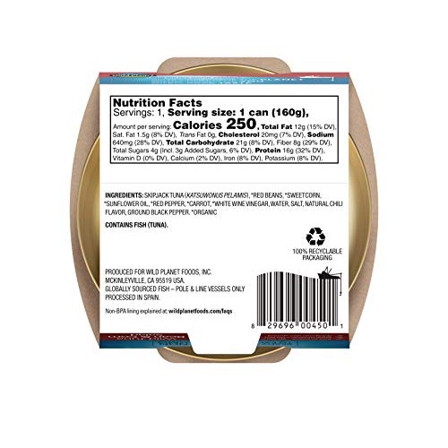 Wild Planet Ready-To-Eat Wild Tuna, Bean &Amp; Corn Salad With Organ