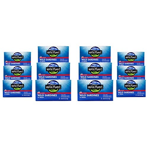 Wild Planet Sardines In Water, No Salt Added, Keto And Paleo, 4.