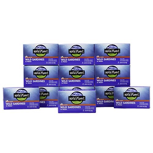Wild Planet Sardines In Water, No Salt Added, Keto And Paleo, 4.