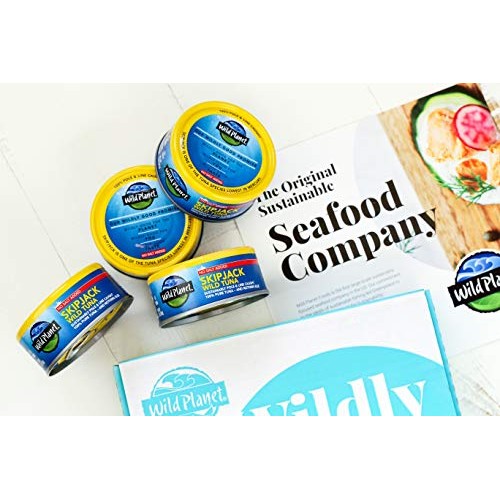 Wild Planet Skipjack Wild Tuna, No Salt Added, Keto And Paleo, 3