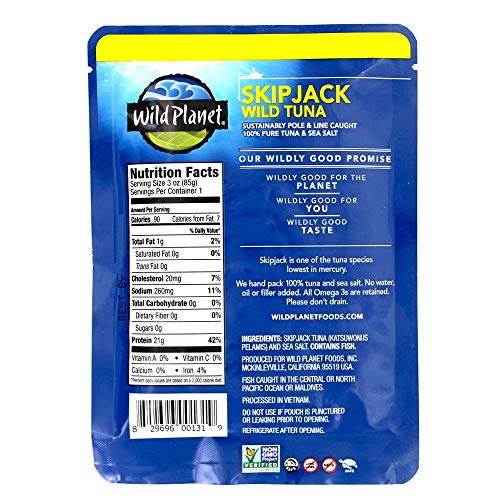 Wild Planet - Skipjack Wild Tuna Pouch - 3 Oz.
