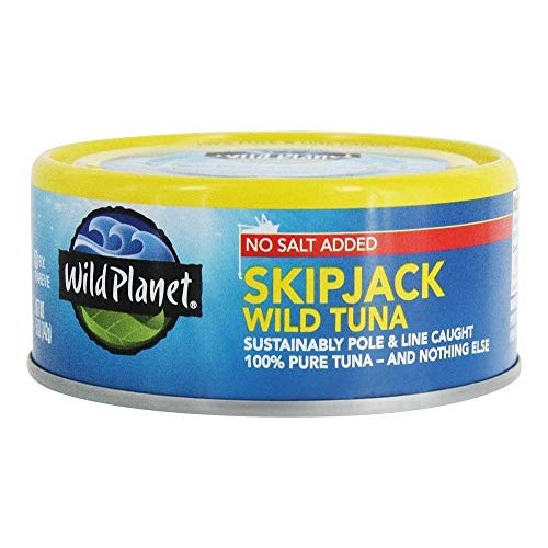 Wild Planet, Tuna Skipjack Low Mercury No Salt, 5 Ounce