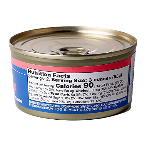 Wild Planet Wild Alaskan Pink Salmon, 6 Ounce - 12 Per Case.