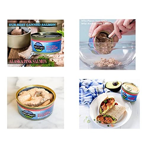 Wild Planet Wild Alaskan Pink Salmon, 6 Ounce - 12 Per Case.