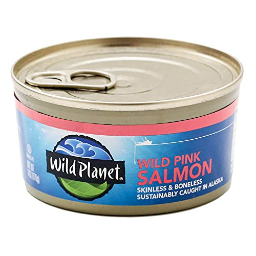 Wild Planet Wild Alaskan Pink Salmon, 6 Ounce - 12 Per Case.