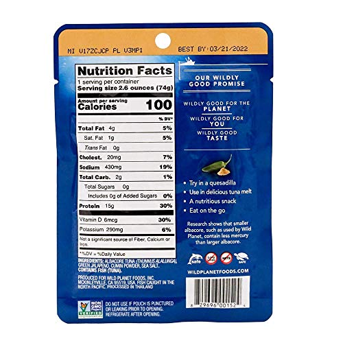 Wild Planet Wild Albacore Jalapeno &Amp; Cumin Pouch,Jalapeno Cumin,