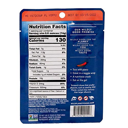 Wild Planet Wild Albacore Sweet Red Chili Pepper, Wildly Delicio