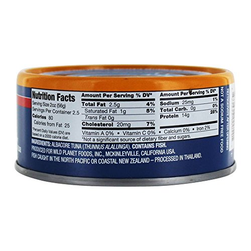 Wild Planet Wild Albacore Tuna, 5 Ounce - 12 Per Case.