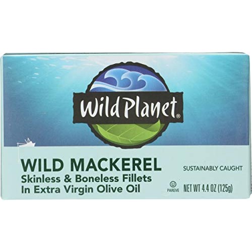 Wild Planet Wild Mackerel Fillets In Organic Extra Virgin Olive Wild Planet Wild Mackerel Fillets In Organic Extra Virgin Olive