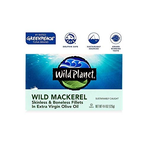 Wild Planet Wild Mackerel Fillets In Organic Extra Virgin Olive Wild Planet Wild Mackerel Fillets In Organic Extra Virgin Olive