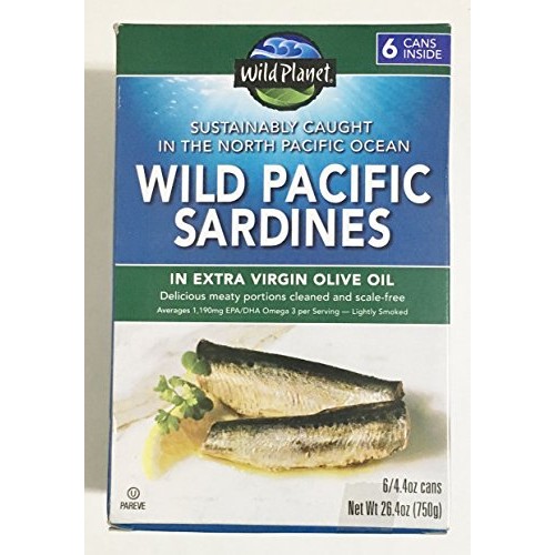Wild Planet Wild Pacific Sardines in Extra Virgin Olive Oil 4.37...