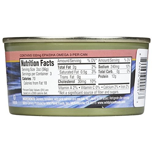 Wild Planet Wild Pink Salmon - 6 Oz