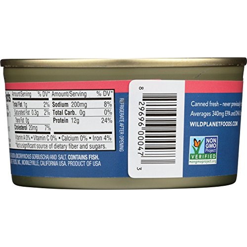 Wild Planet Wild Pink Salmon 6 oz 170 g